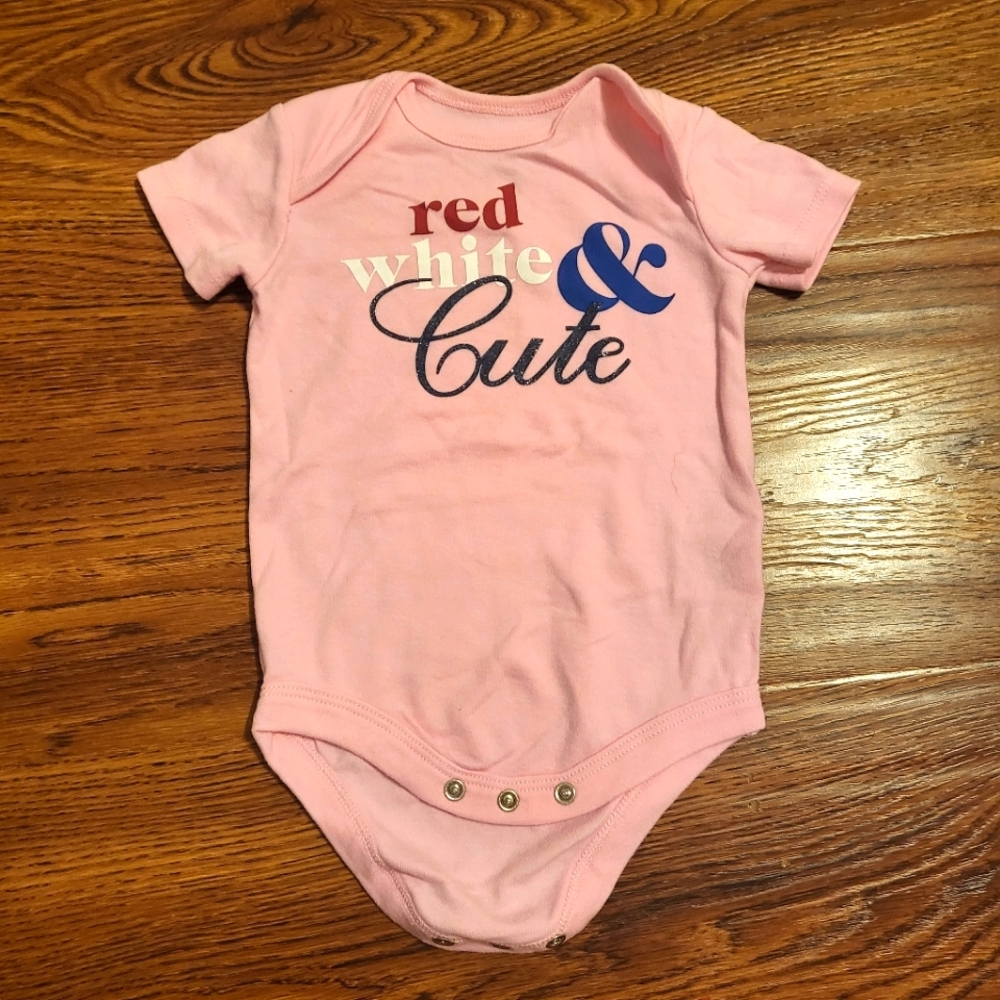 Baby Girl Fourth of July Onesie